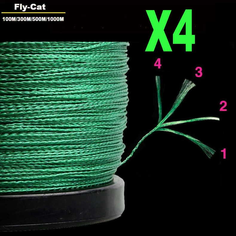 500m Braid Line Multicolor PE 4 Braided Fishing Line 10lb 20lb 30lb 50lb 60lb 80lb 100lb