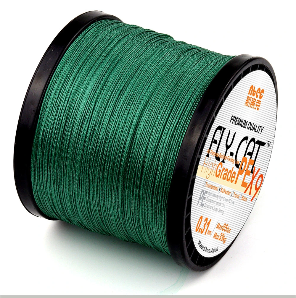 Colorful 1000m 8 Strands Strong Multifilament PE Braided Fishing Line Longline